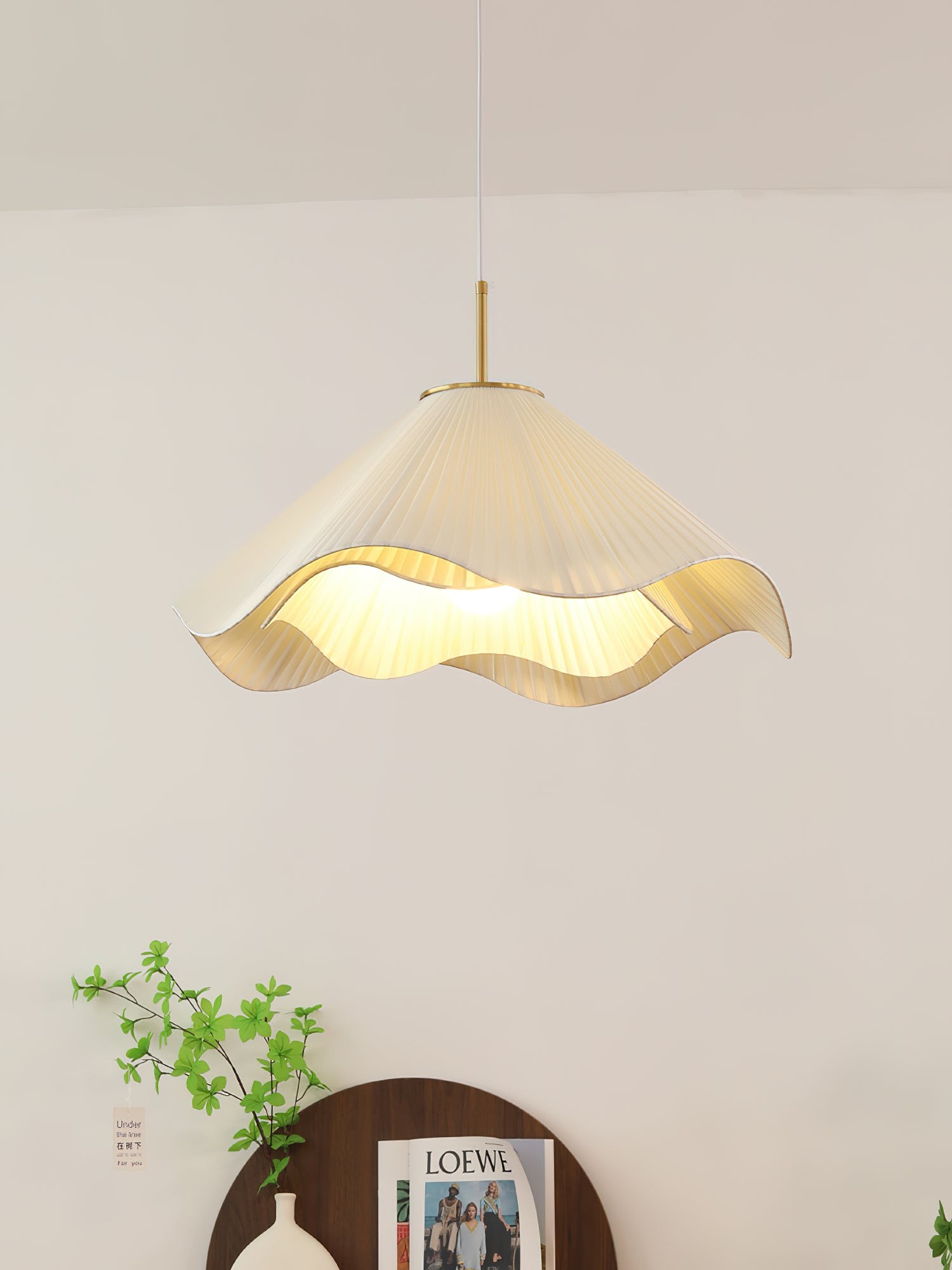 Nordic Cream Style Floral Pendant Lamp M561