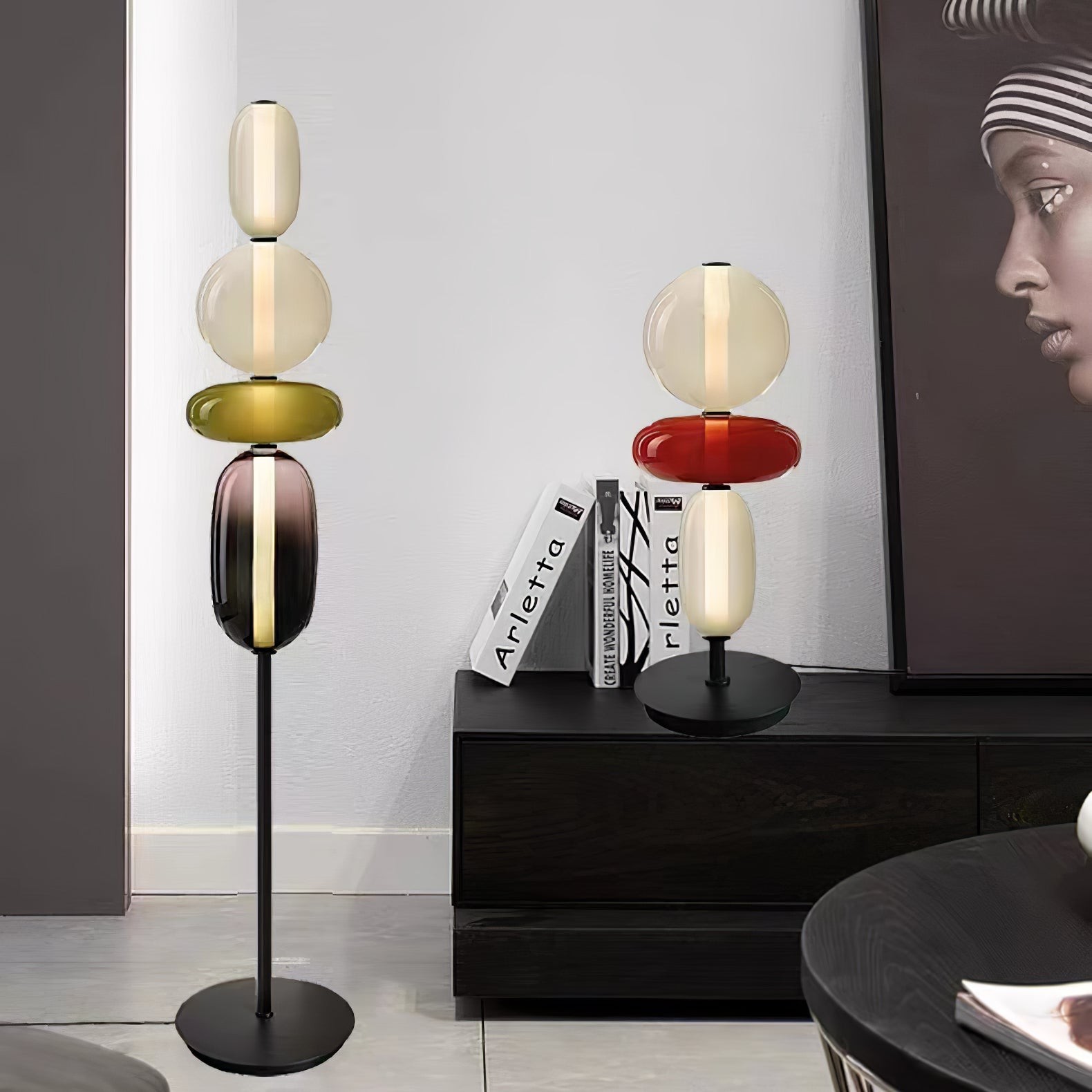 Nordic Minimalist Creative Luxury Gourd Glass Table Lamp M485