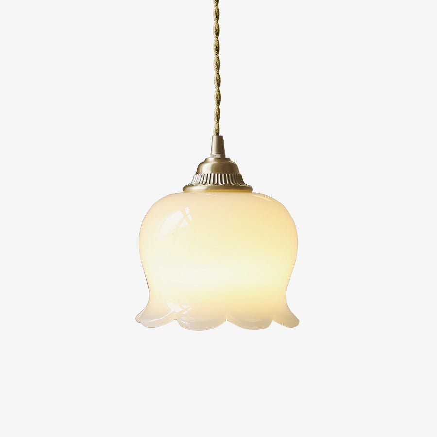 Traditional Glass Flower Pendant Lamp M316