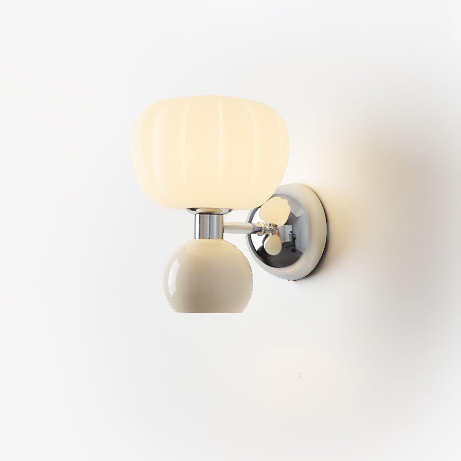 Cream Style Bedroom Bedside Pumpkin Wall Sconce M540