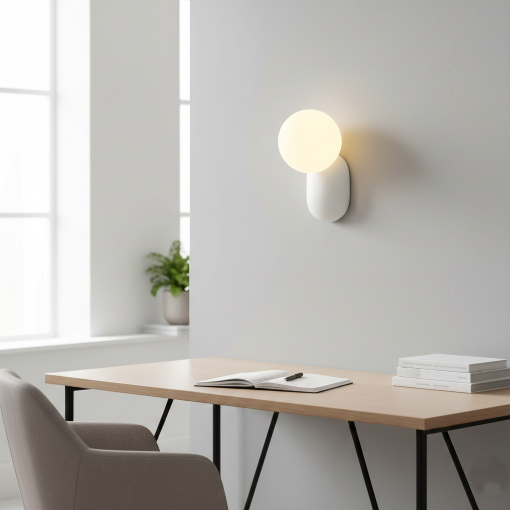 Luma Nordic Glass Orb Wall Light D784