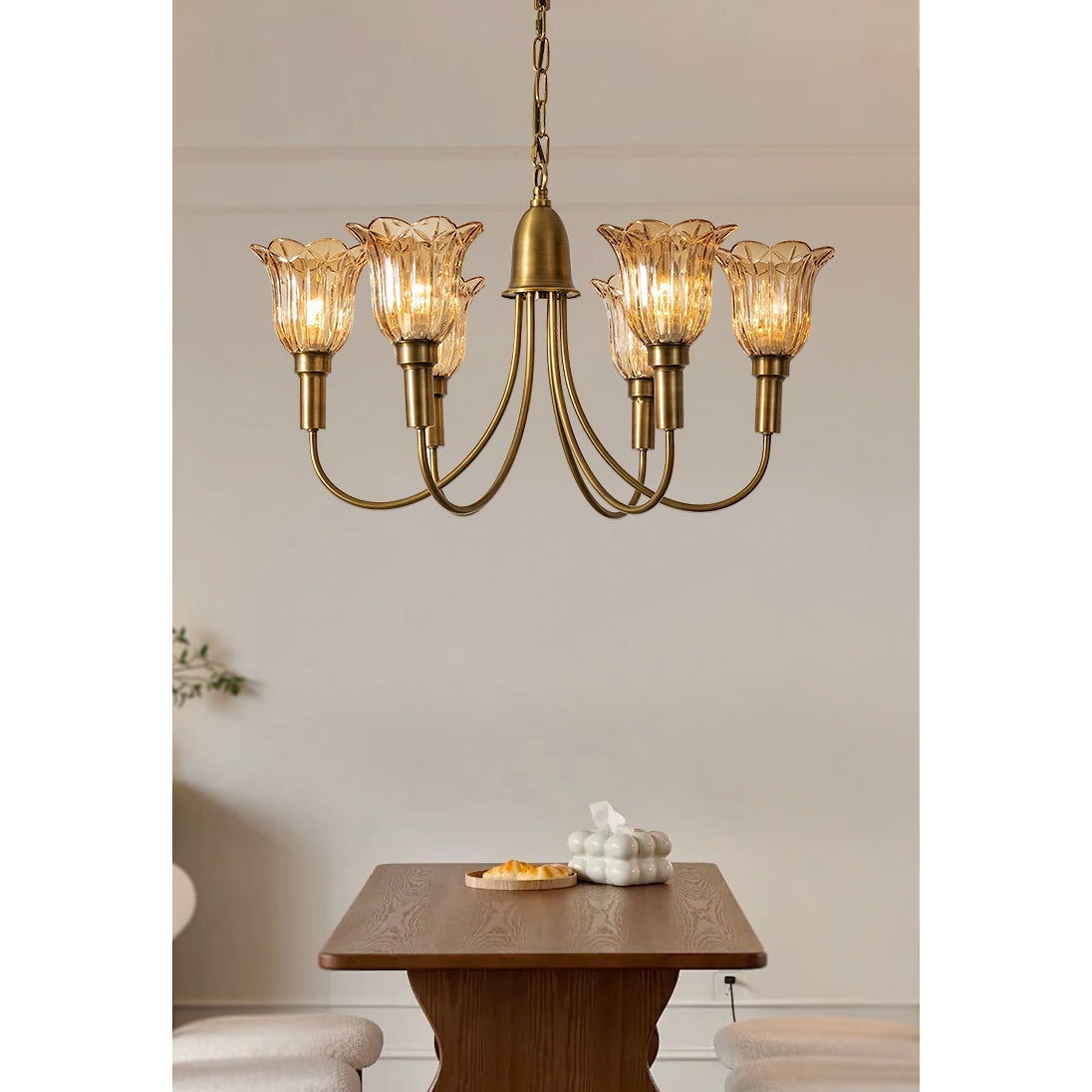 Columbia Brass Chandelier D505