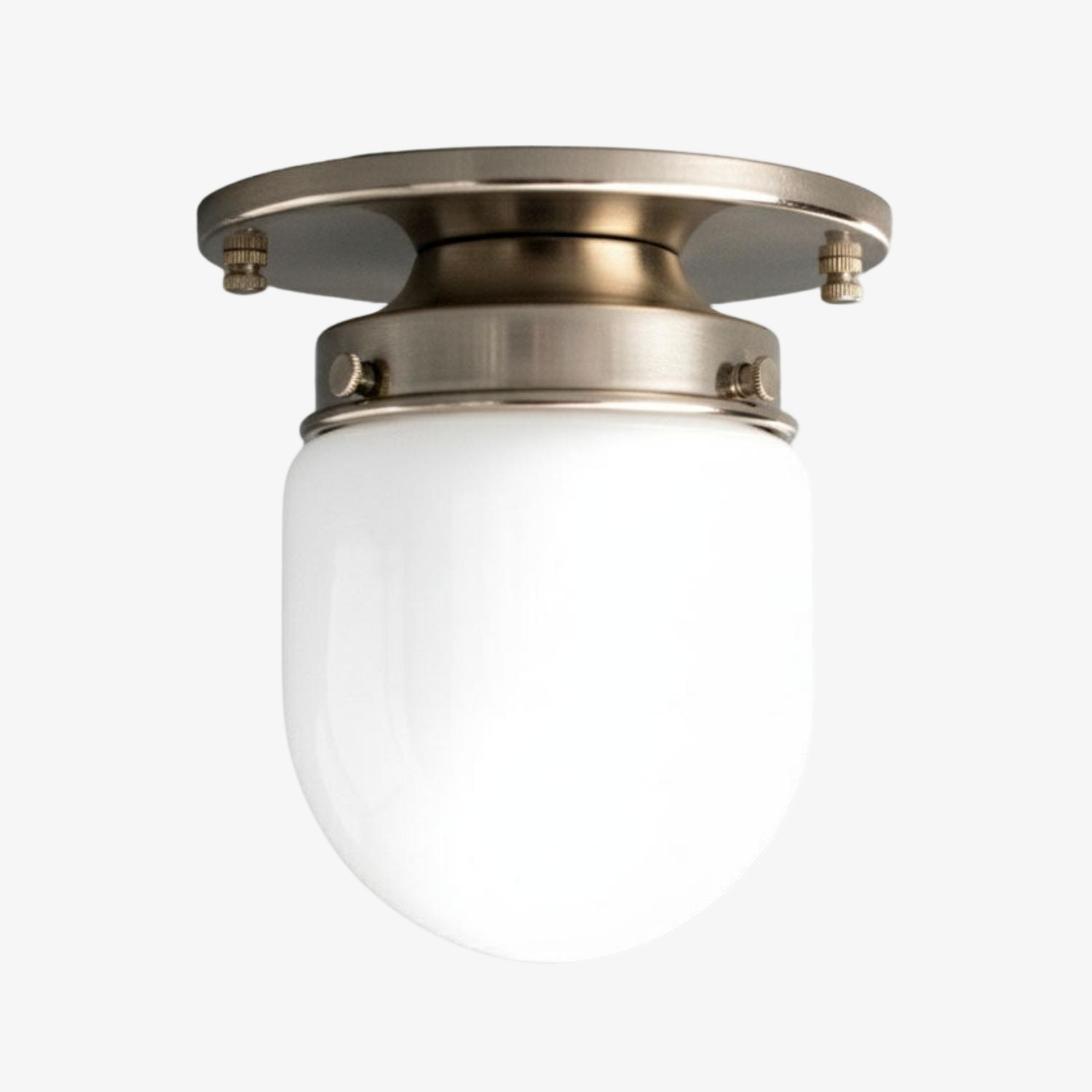 Opalume Glass Flush Mount Ceiling and Wall Light - Art Deco Small Globe Fixture T300