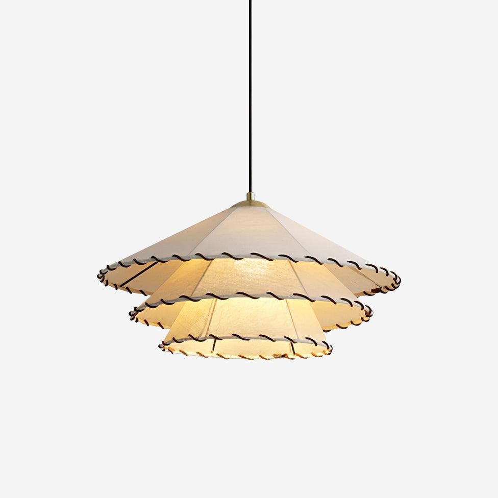 Vinatge Lotus Leaf Fabric Pendant Light M343