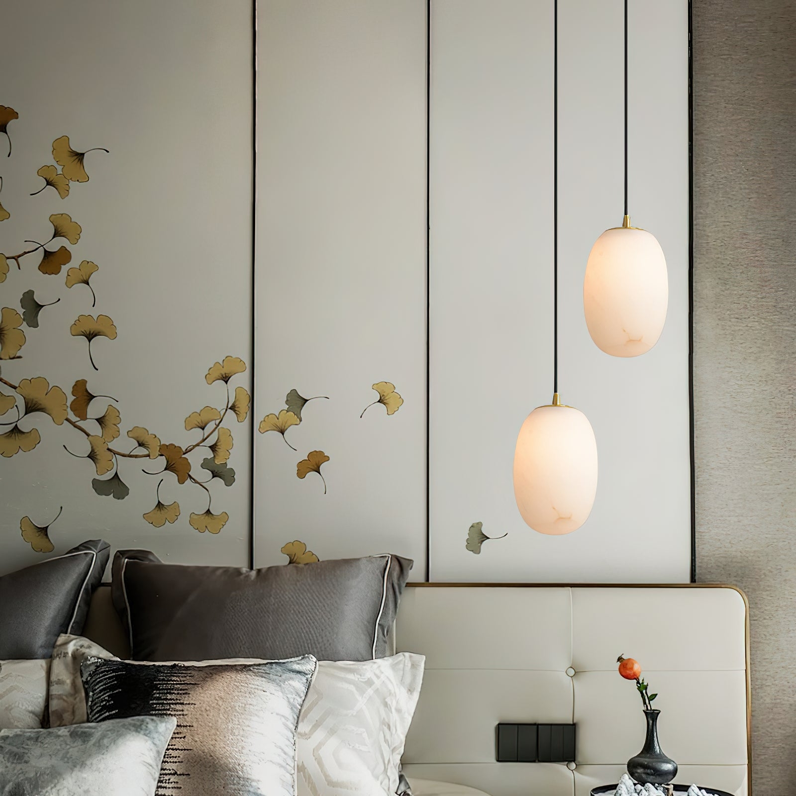 Alabaster Bedside Pendant Light D423