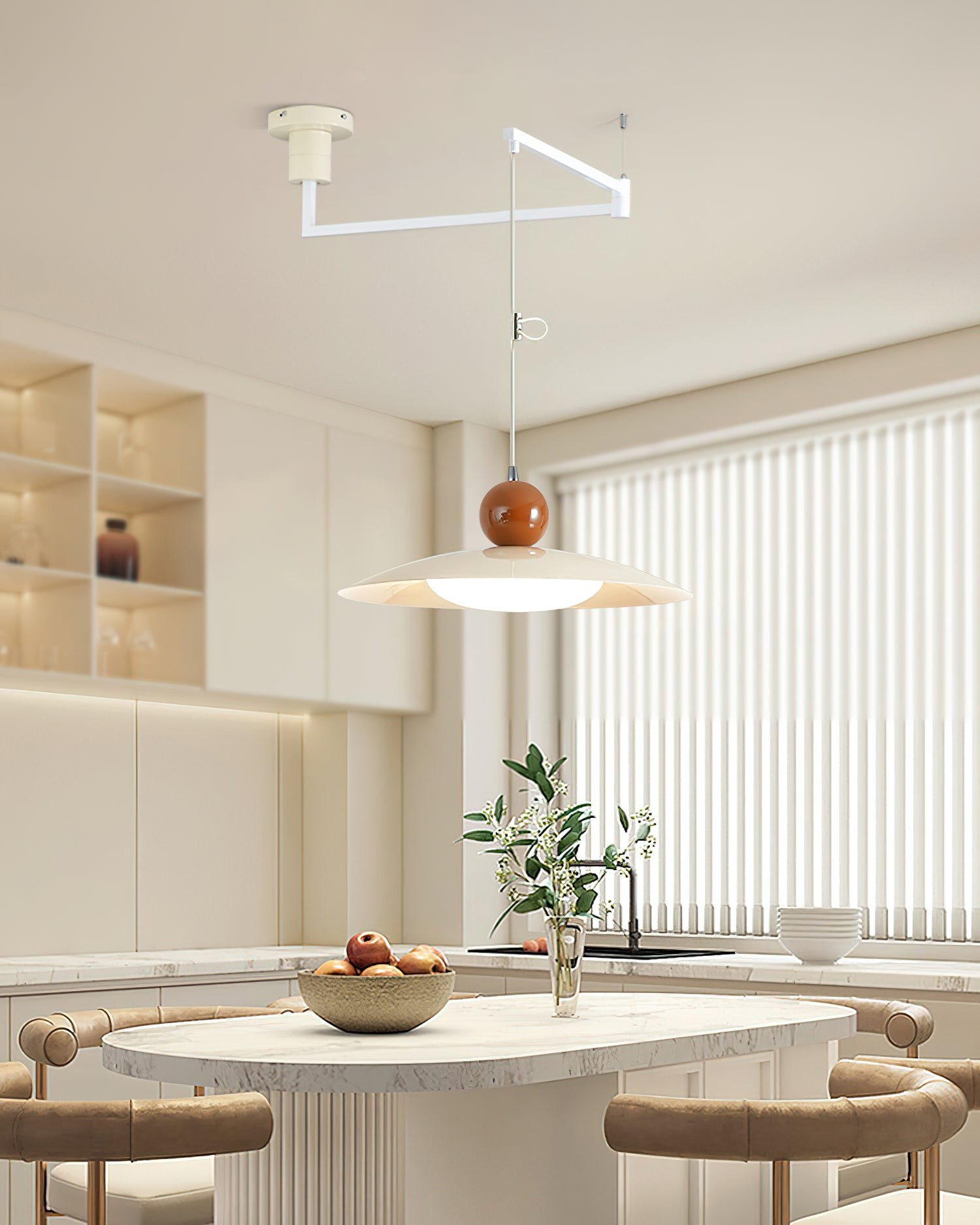 Nordic Flying Saucer Swing Arm Movable Pendant Light M213