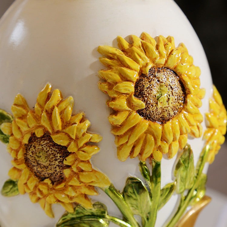 European Style Luxury Metal Sunflower Table Lamp M15