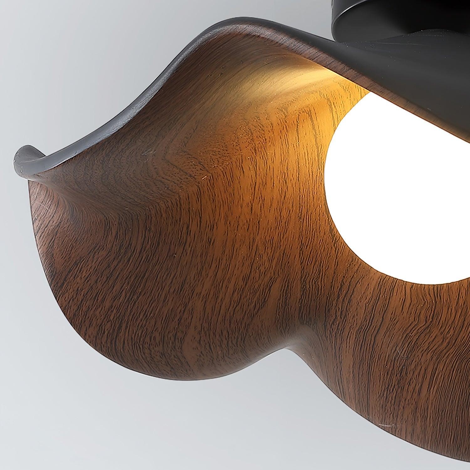 New Modern Simple Walnut Grain Ceiling Light M171