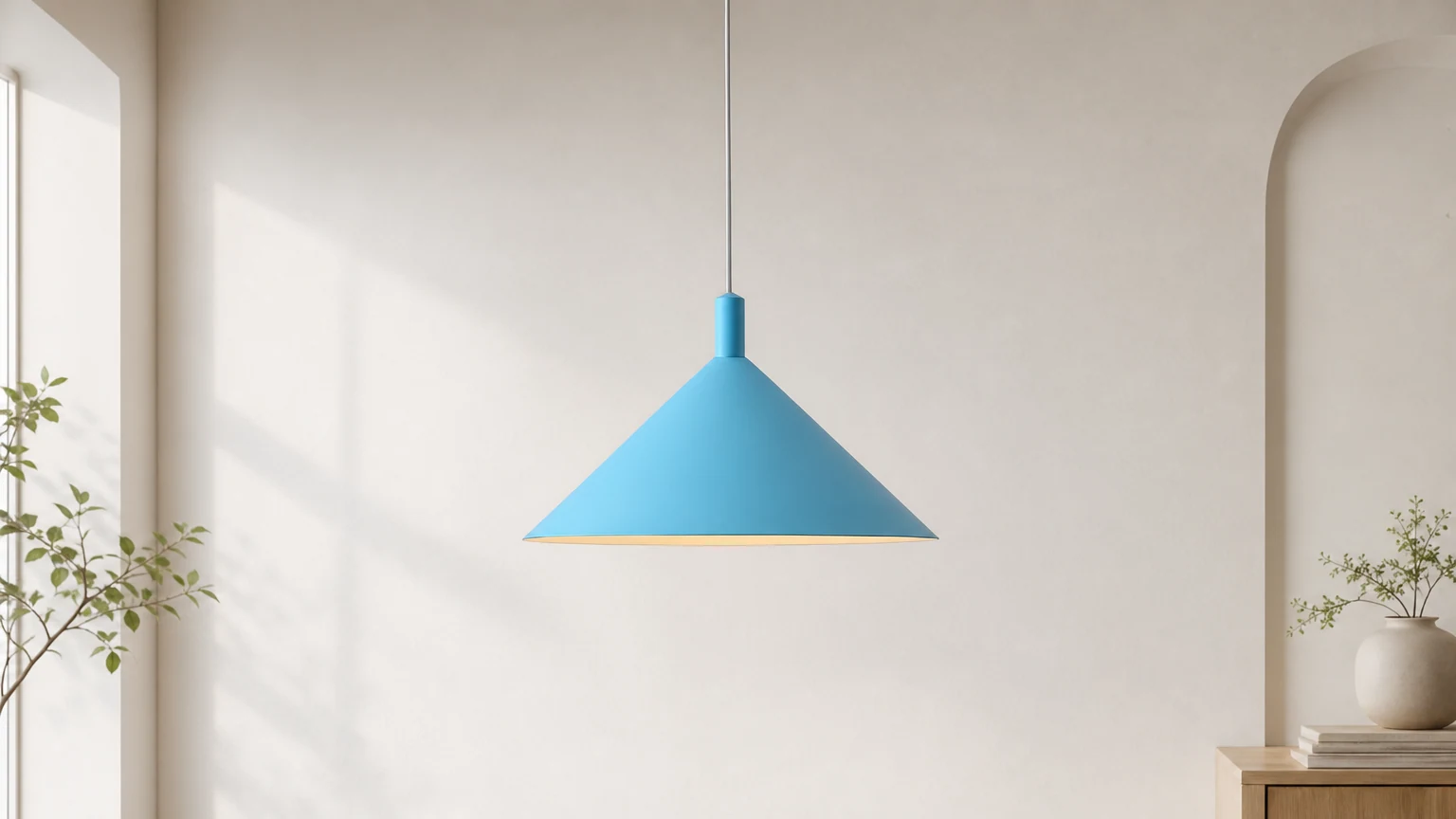 Lampa wisząca Ruvio D217 pokazana w nowoczesnej aranżacji pomieszczenia
