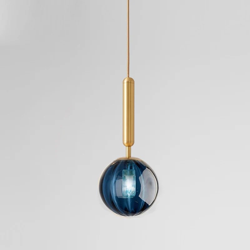Nordic Stained Glass Ball Pendant Lamp S117
