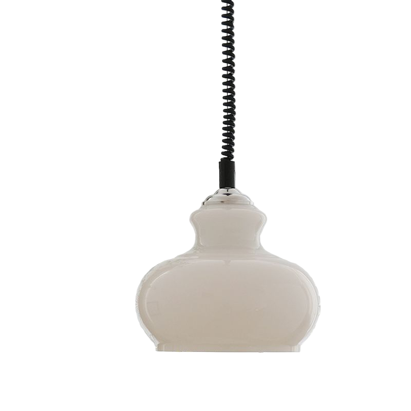 Lunea Nordic Adjustable Retro Cream Glass Pendant Light D955