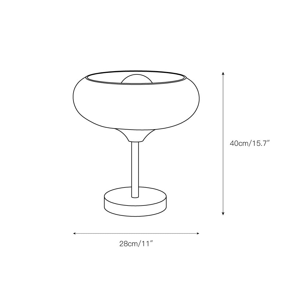Egg Tart Glass Table Lamp D443