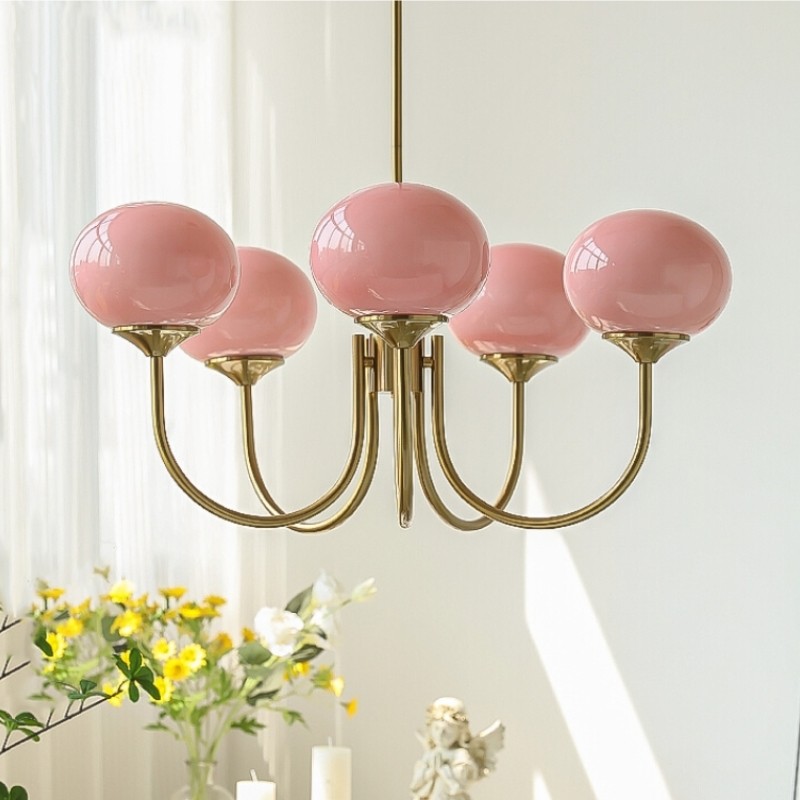 Nordic Bauhaus Glass Marshmallow Chandelier S168