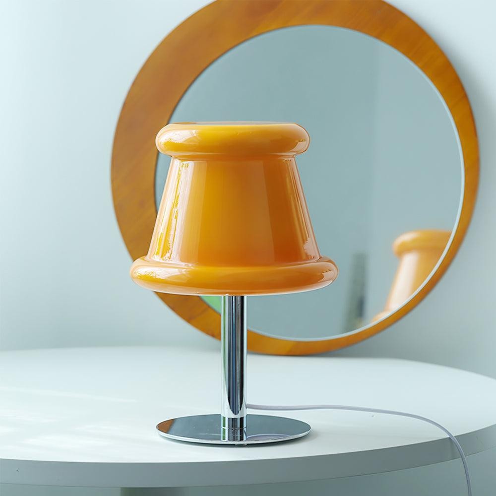 Cream Creative Irregular Cylindrical Table Lamp M49