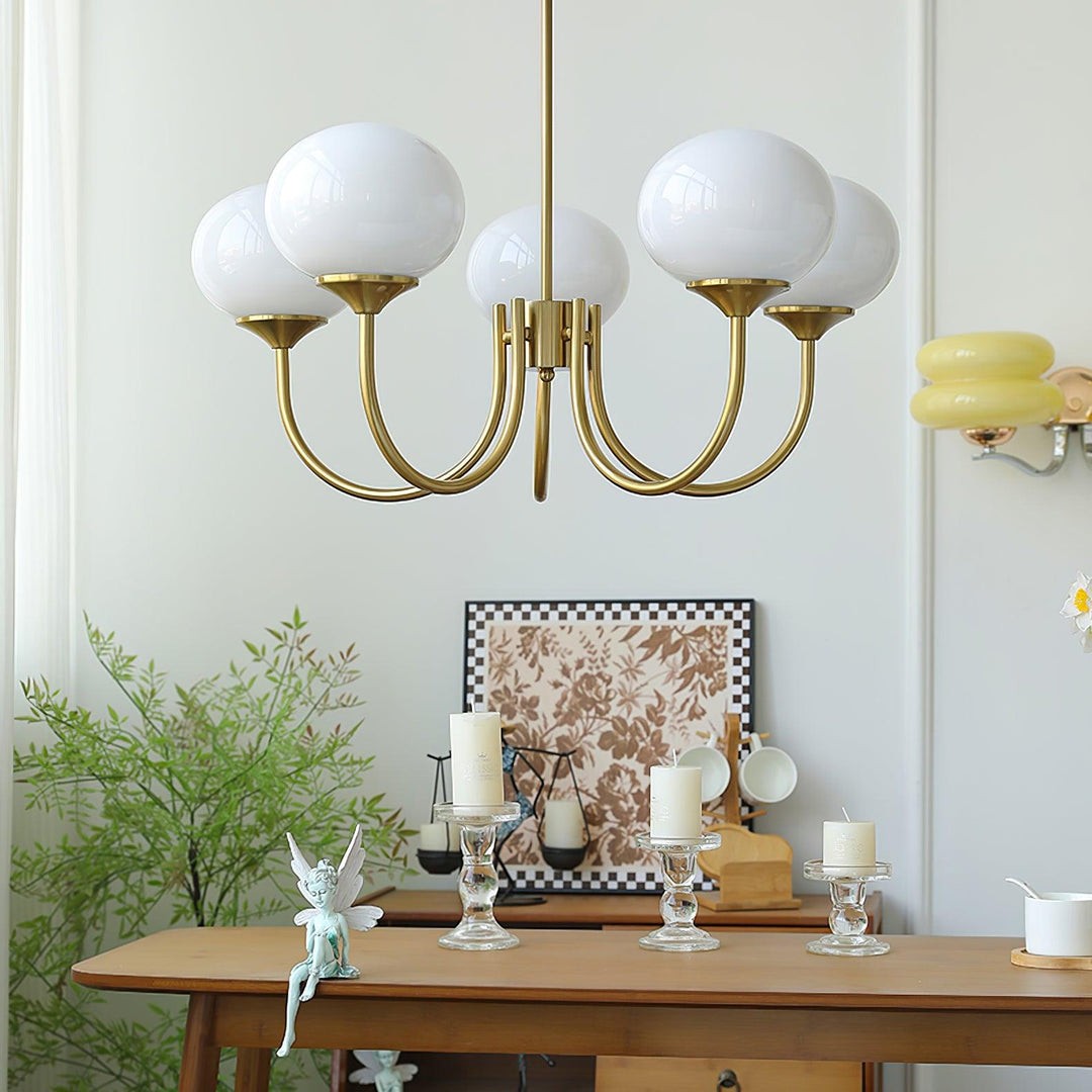 Nordic Bauhaus Glass Marshmallow Chandelier S168