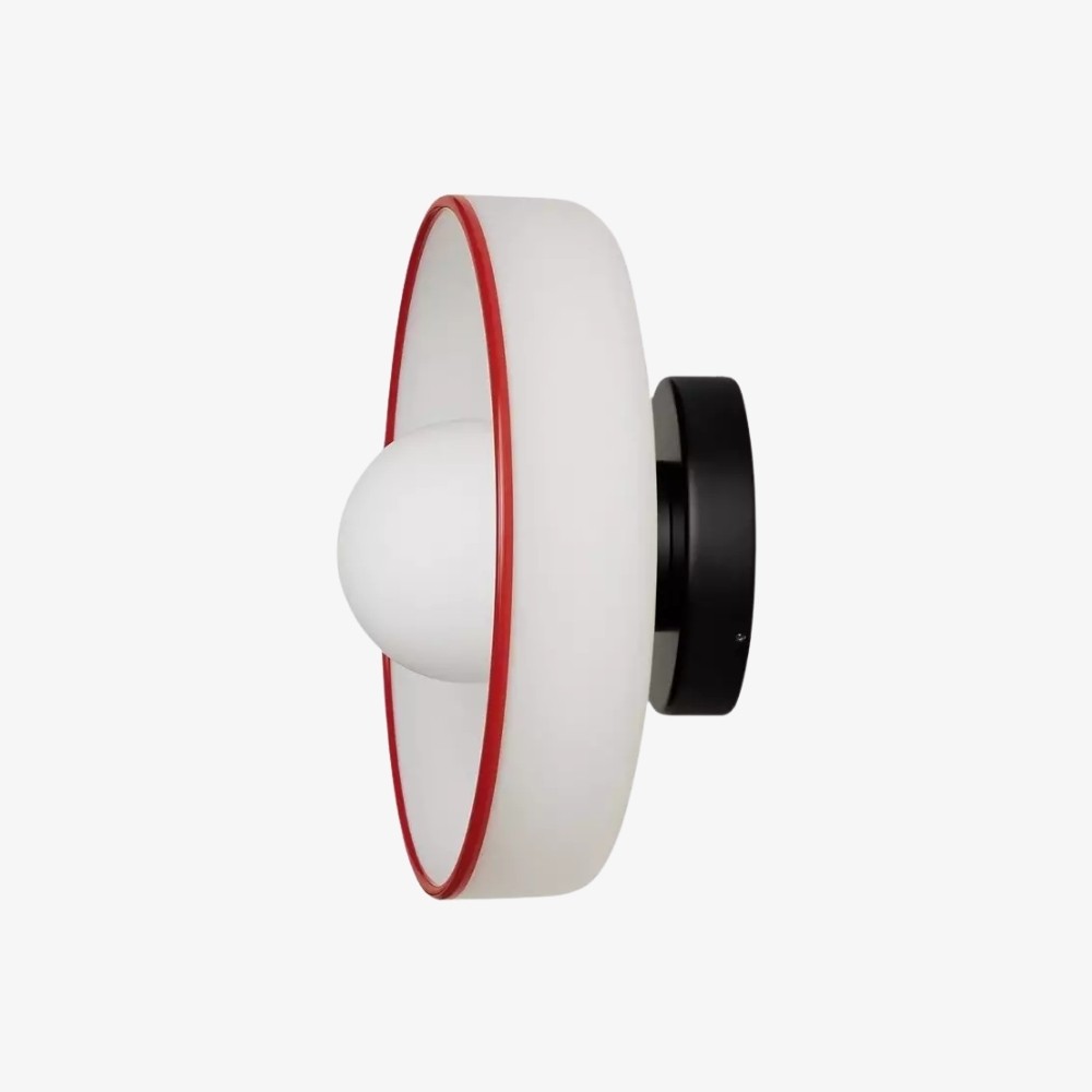 Kalo Wall Ceiling Light - Blown Glass Disc Orb Flush Mount Sconce T662