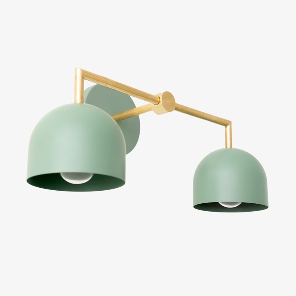 Metio Dome Farmhouse Vanity Wall Light Colorful Metal Sconce T450