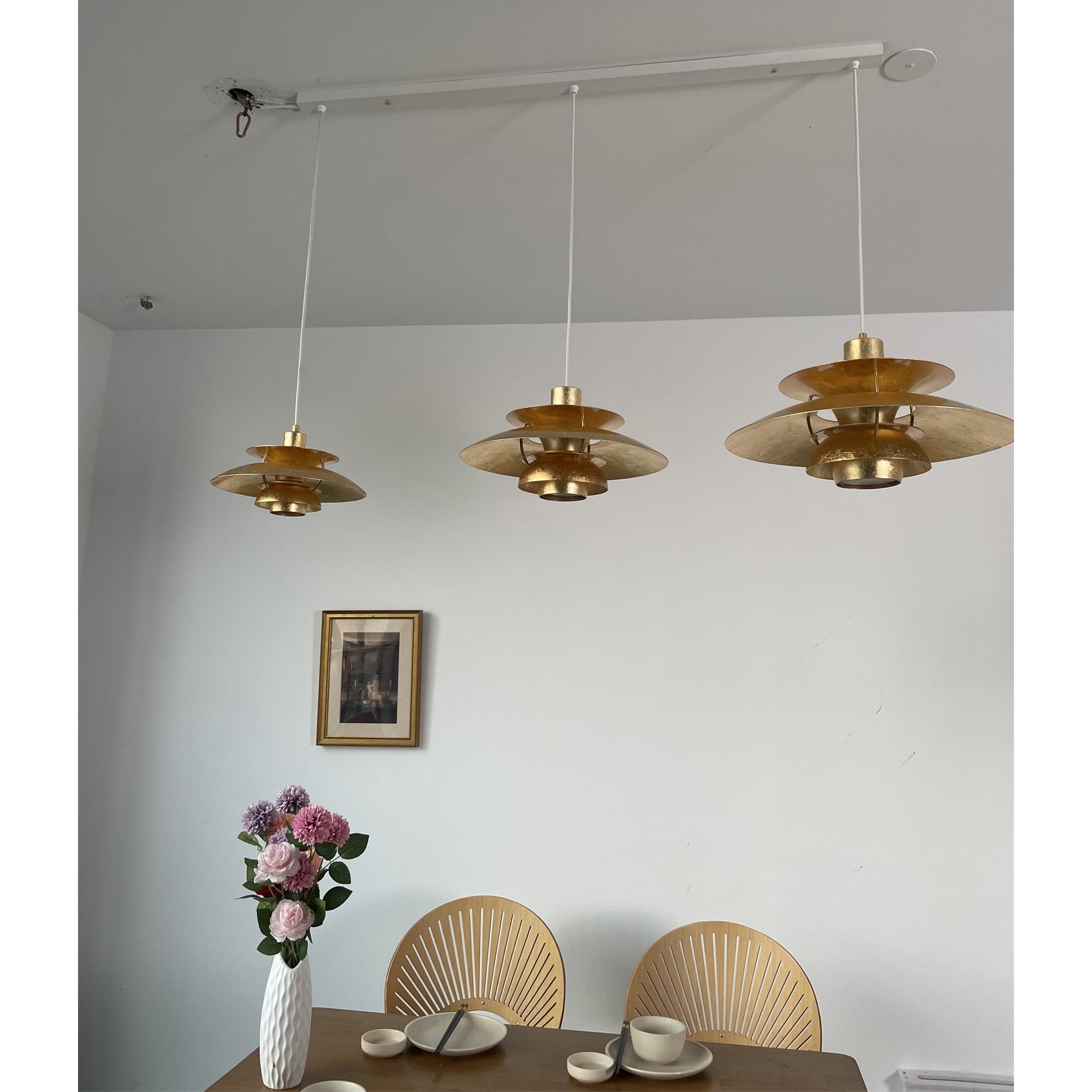 Gold Foil Layered Pendant Lamp D762