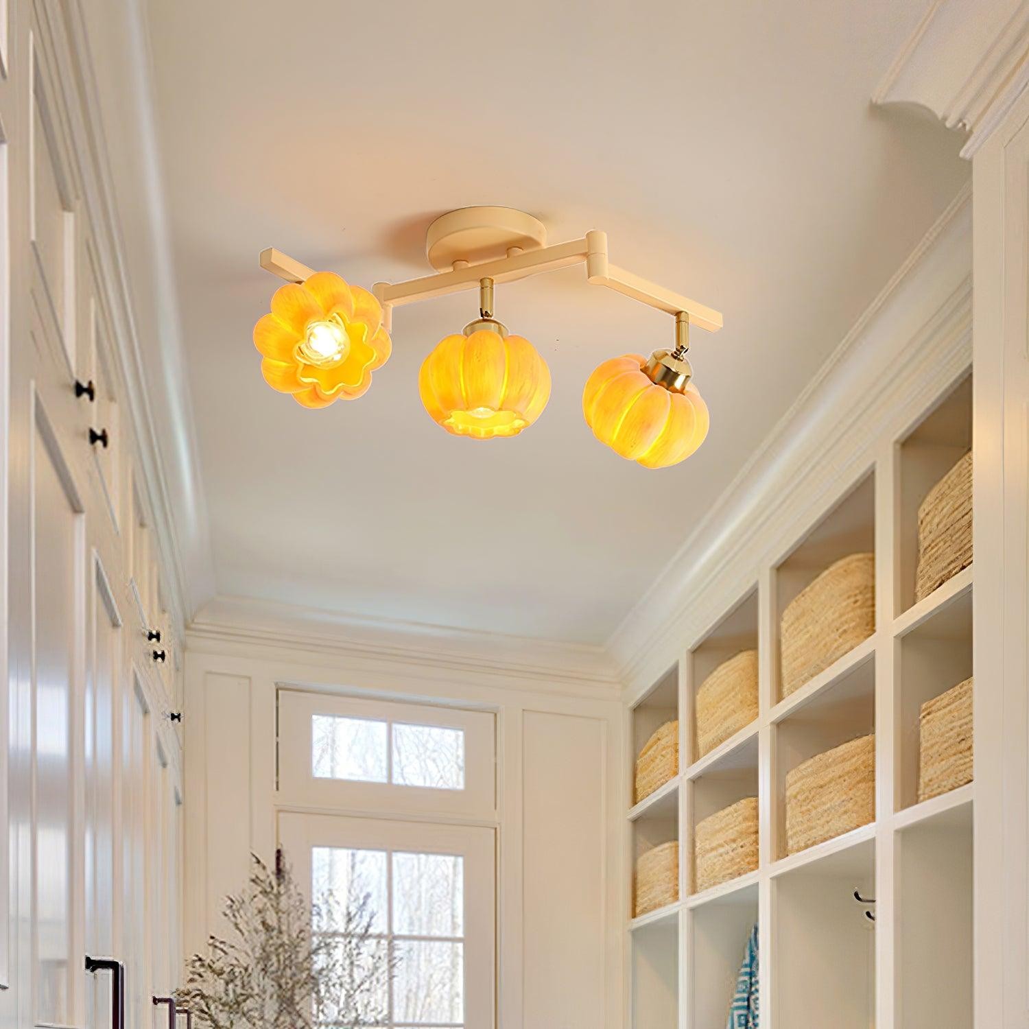 Pumpkin Flower Ceiling Lamp M315