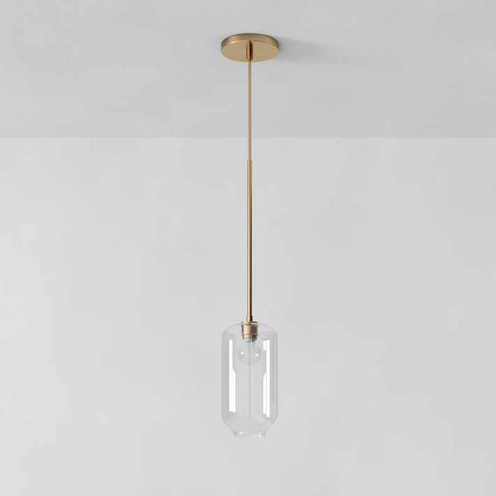 Lumivelle Pebble Pendant Light - Adjustable Glass Shade - Modern Lighting T243