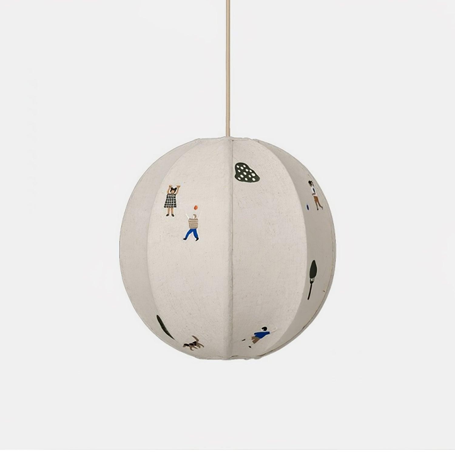 Park Embroidered Textile Pendant Lamp M442