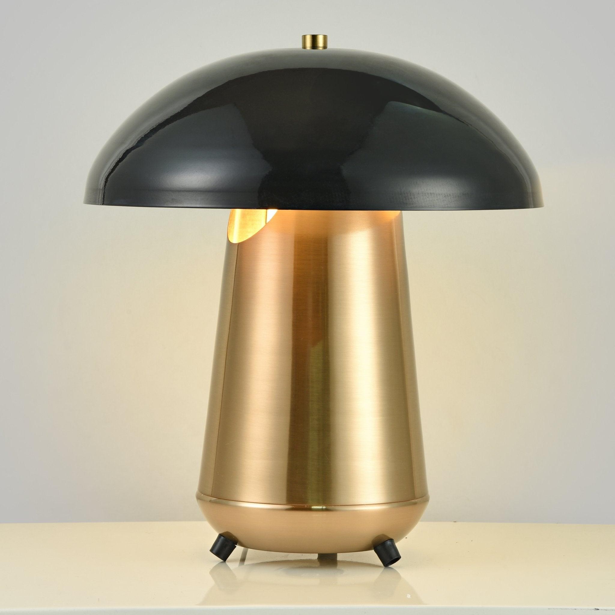 Metal Covered Mushroom Hollow Table Lamp M41