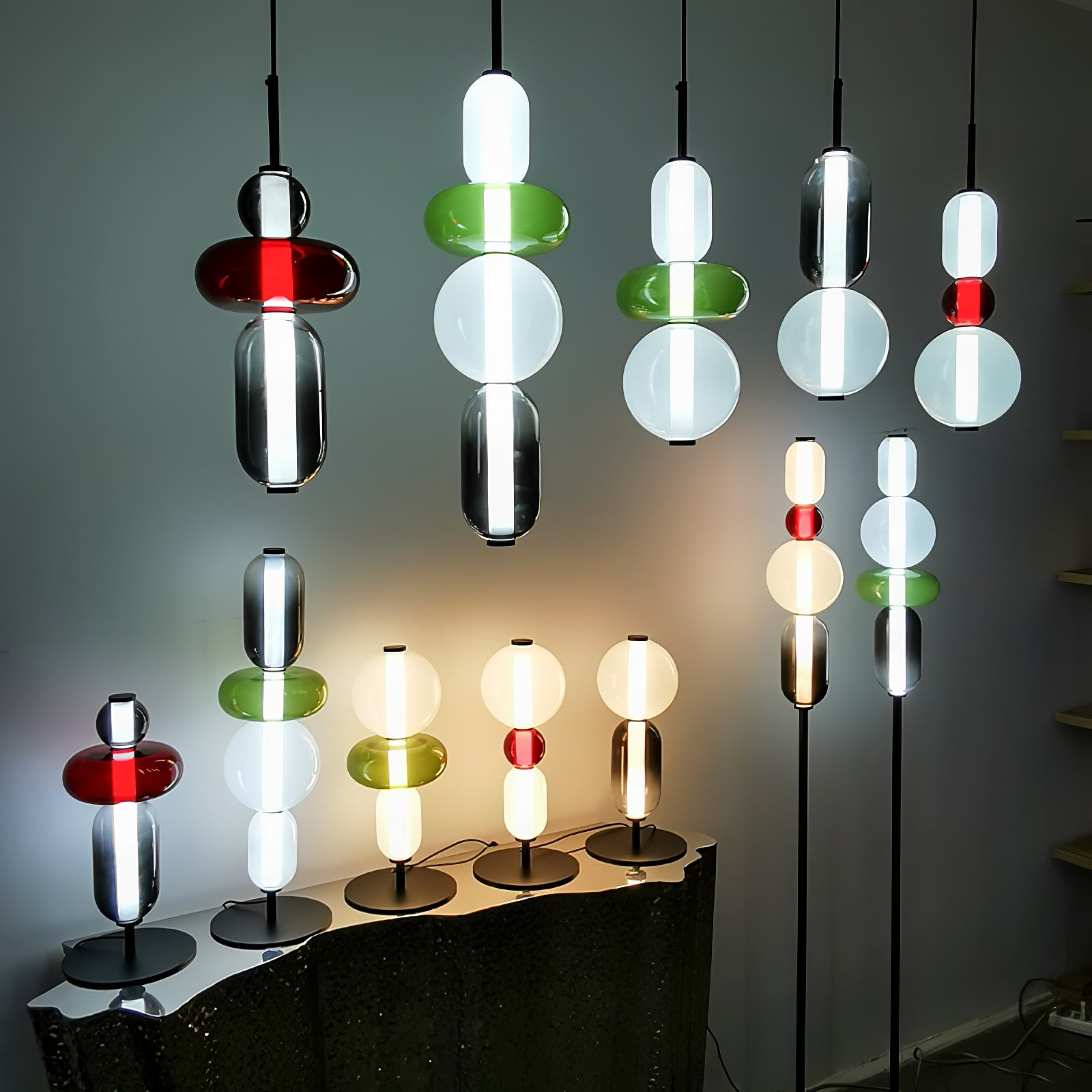 Nordic Minimalist Creative Luxury Gourd Glass Table Lamp M485
