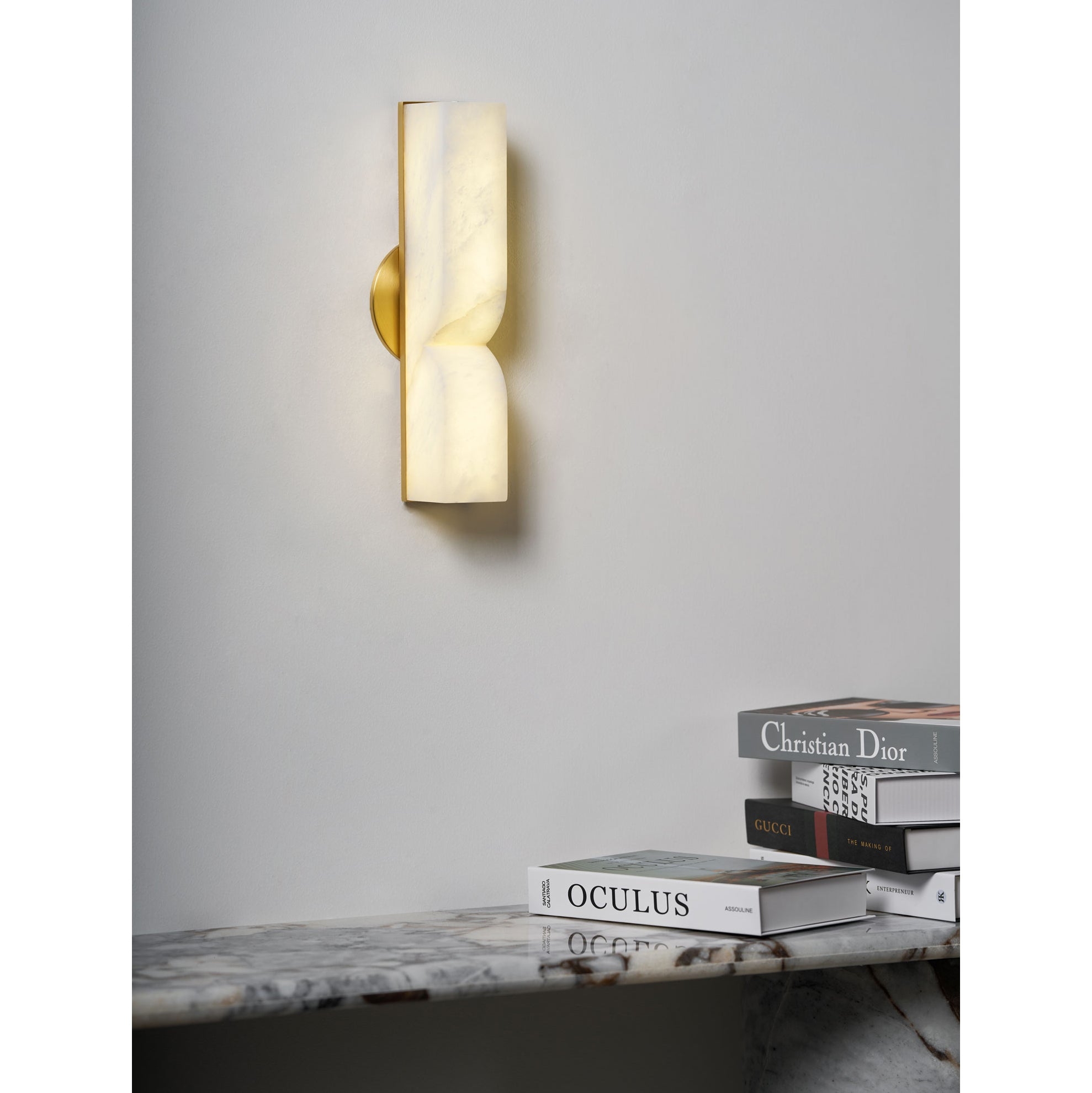 Rectangular Alabaster Wall Lamp D639