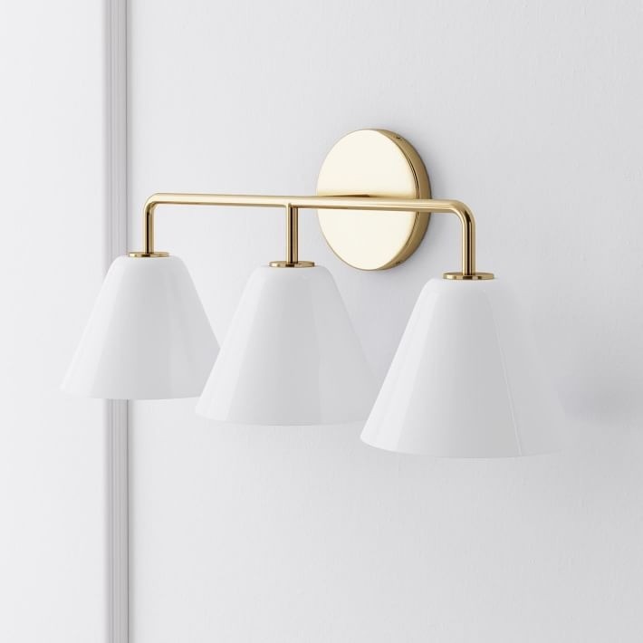 Conica Cone Wall Sconce - 1, 2, 3-Light Modern Glass Lighting T235