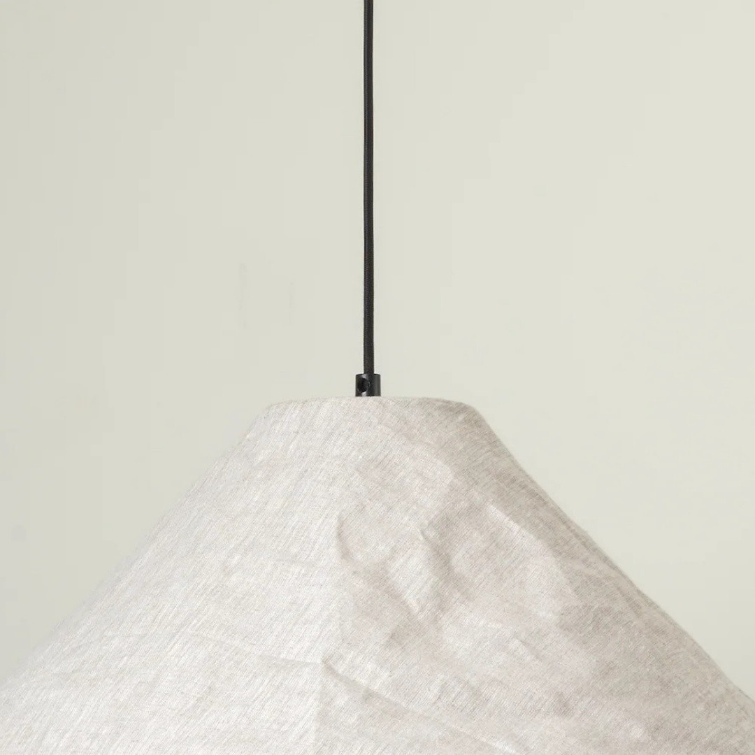 Zalen Collapsible Fabric Shade - Handcrafted Woven Pendant Light for Dining Room and Entryway Ambiance T650