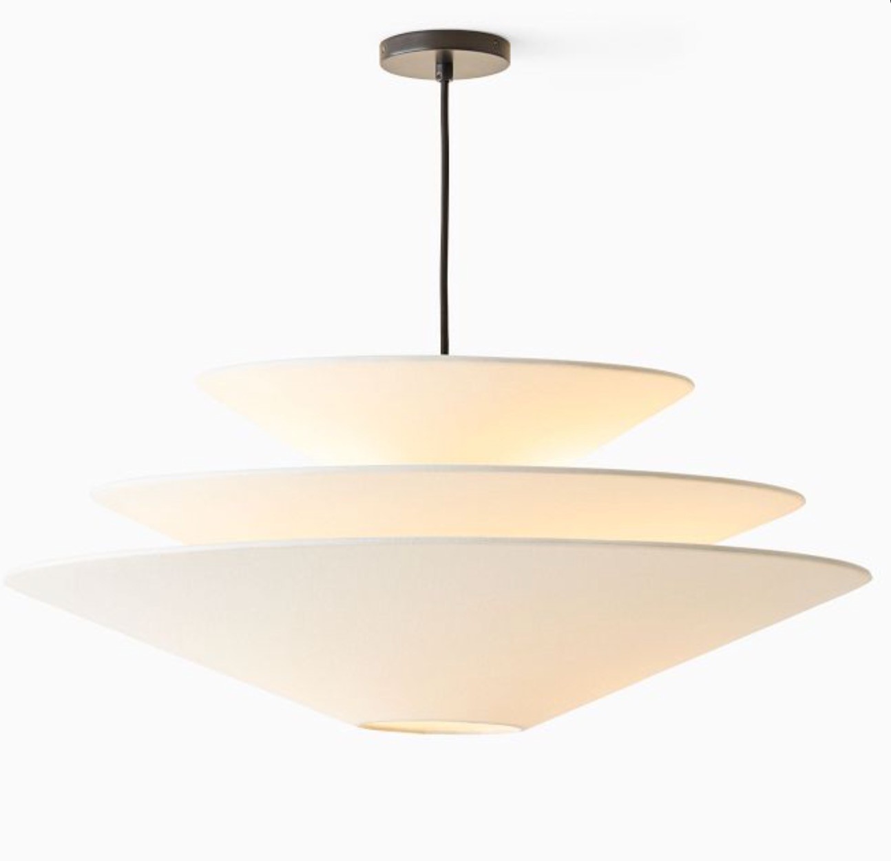 Solivara Minimalist Linen Pendant Light - Perfect for Dining Rooms & Offices T113