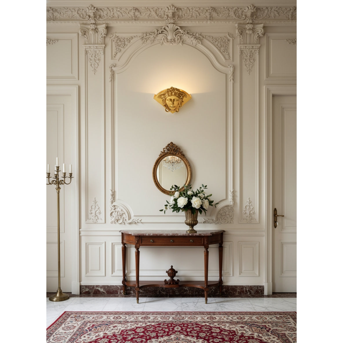 Sphinx Brass Wall Lamp D744
