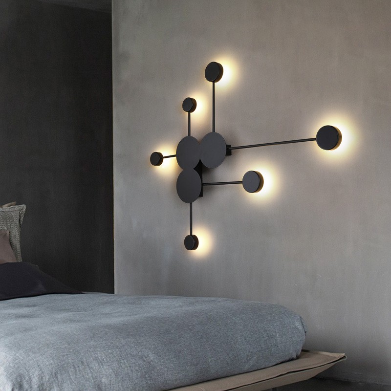 Modern Art Circle Linear LED Wall Light S102