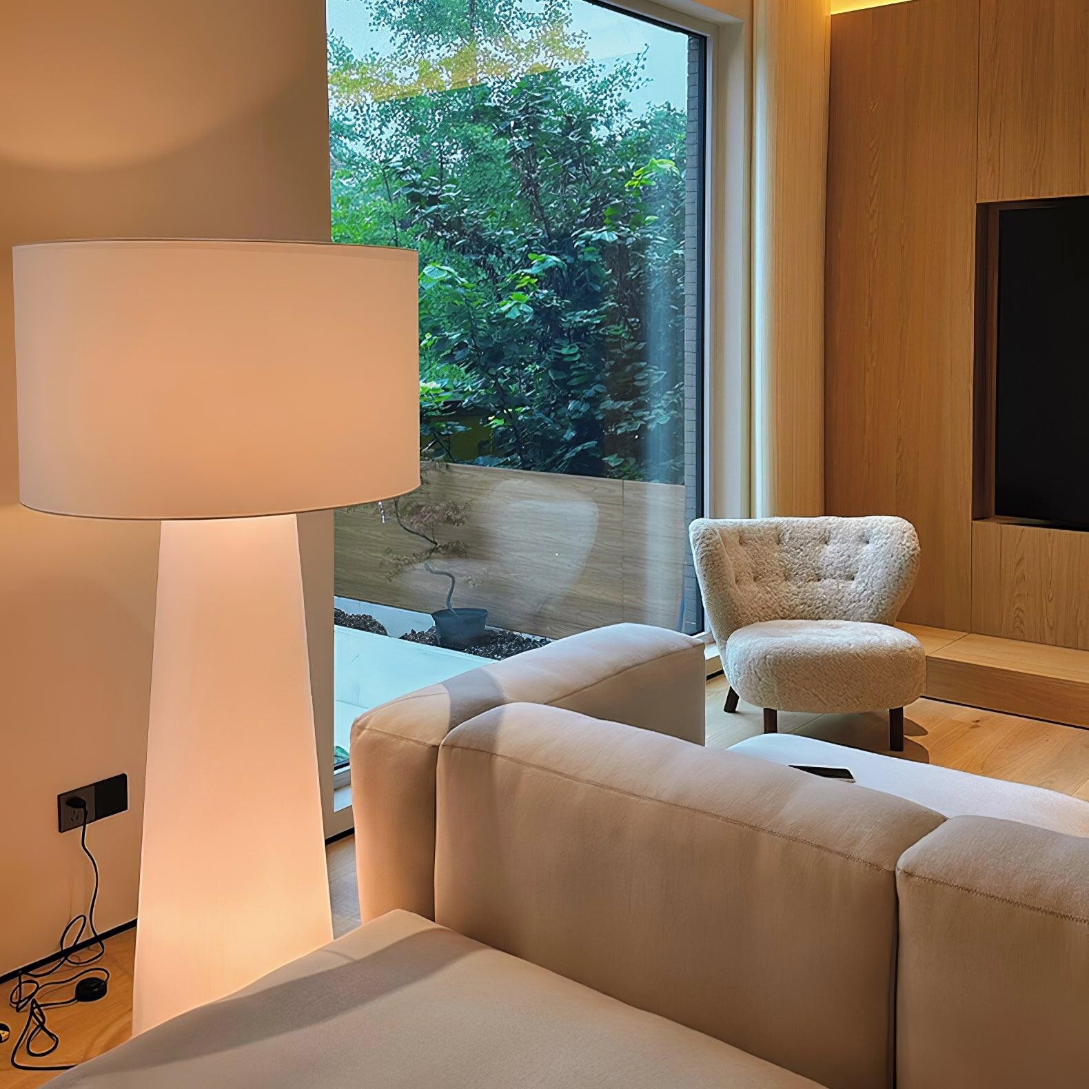 Column Fabric Floor Lamp Suitable For Living Room M76
