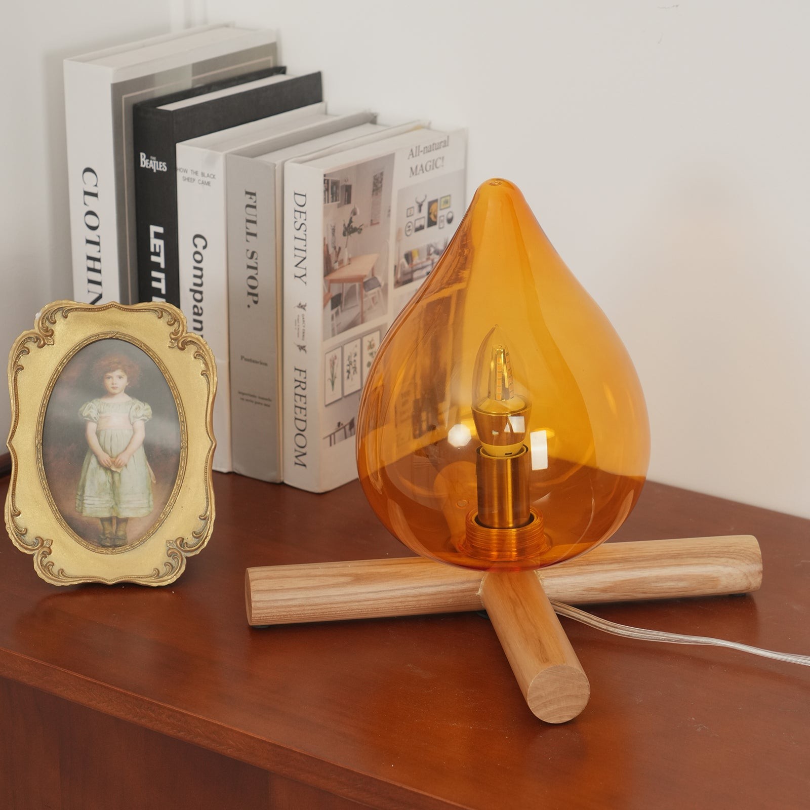 Funny Fire Shape Small Flame Table Lamp M155