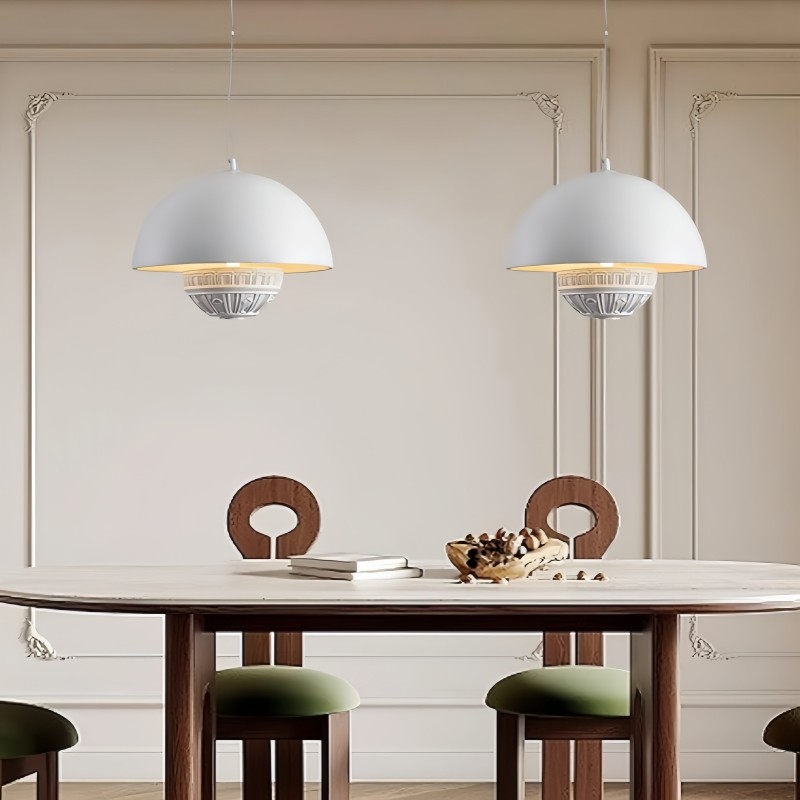 Semi Circular Metal Pendant Lamp M345