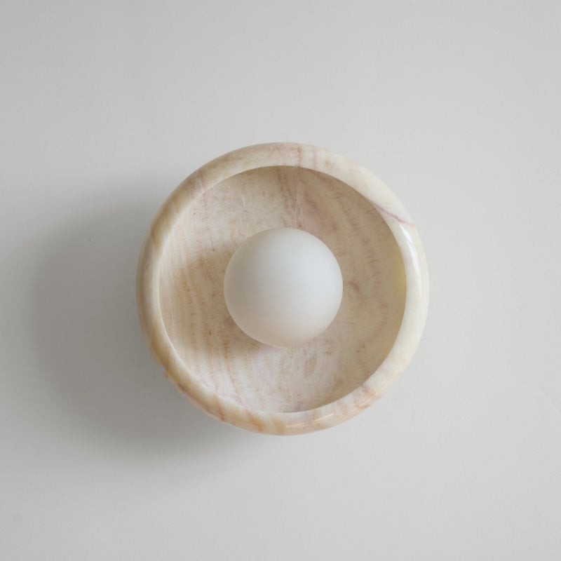 Bowl - Shaped Marble Wall Lamp P064