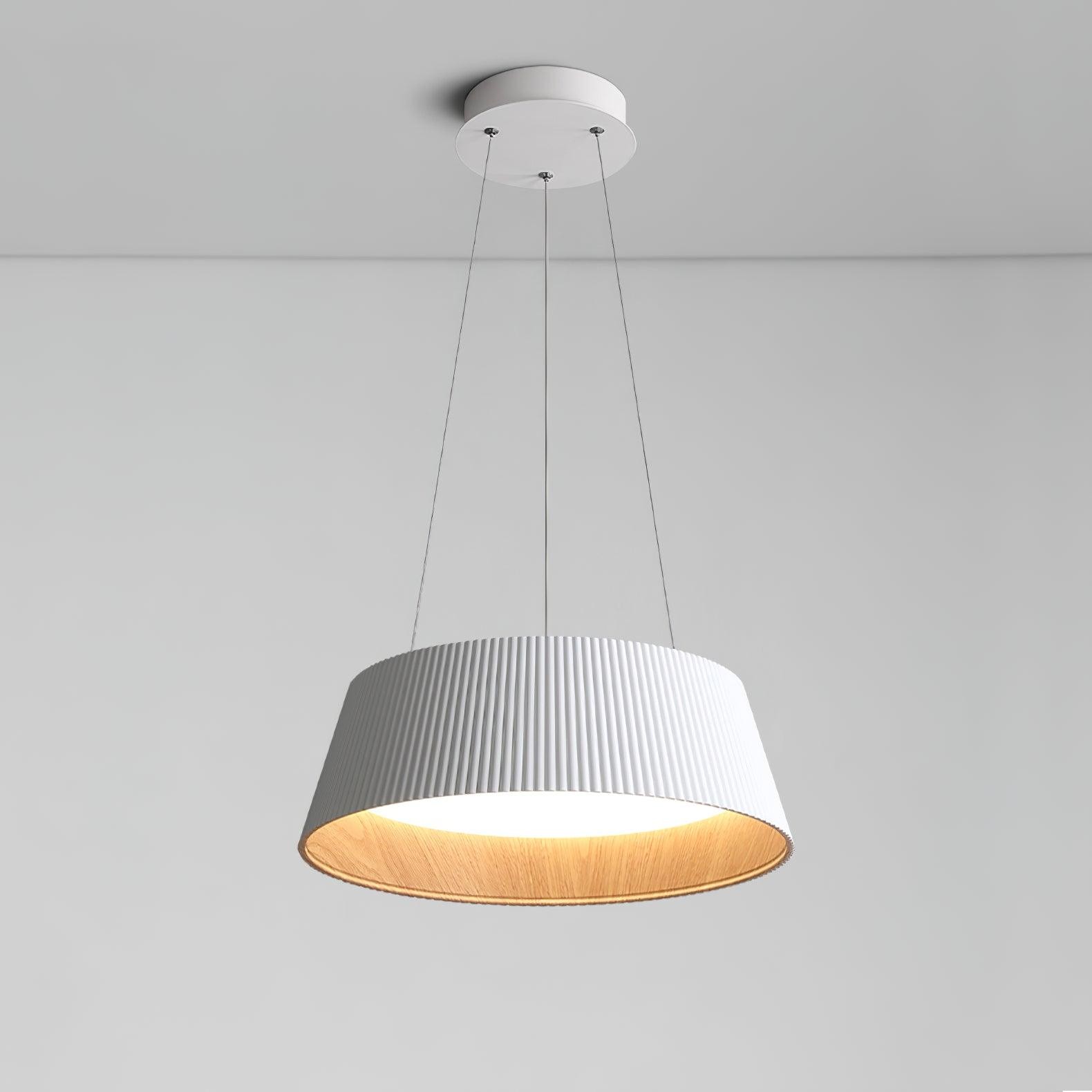 Minimalist Corrugated Lampshade Bedroom Pendant Lamp M389