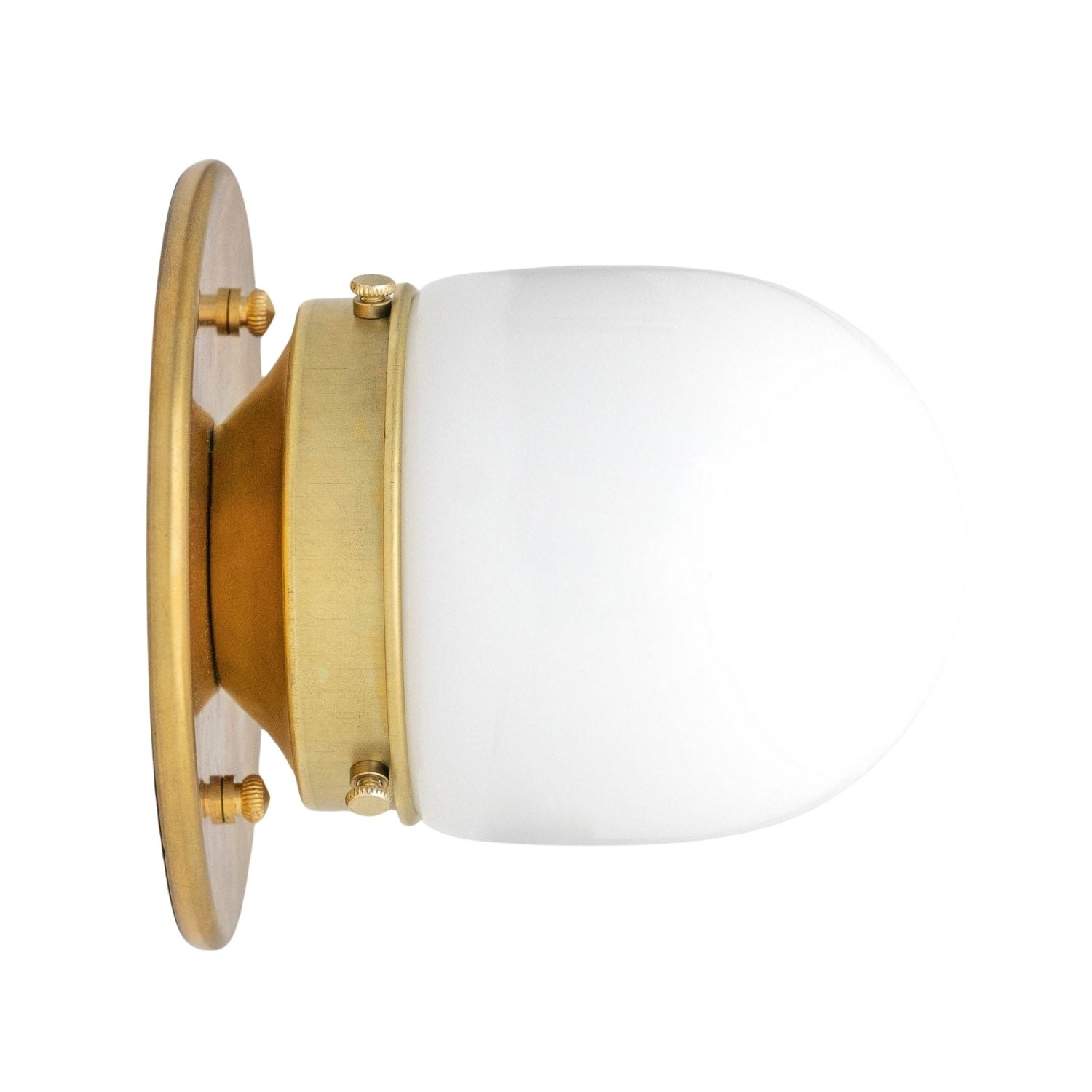Opalume Glass Flush Mount Ceiling and Wall Light - Art Deco Small Globe Fixture T300