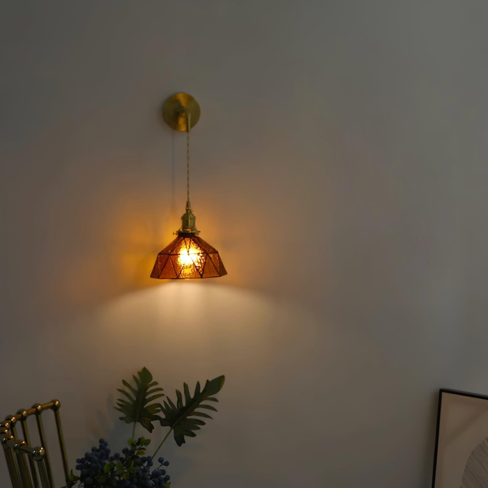Retro Pastoral Glass Wall Lamp M211