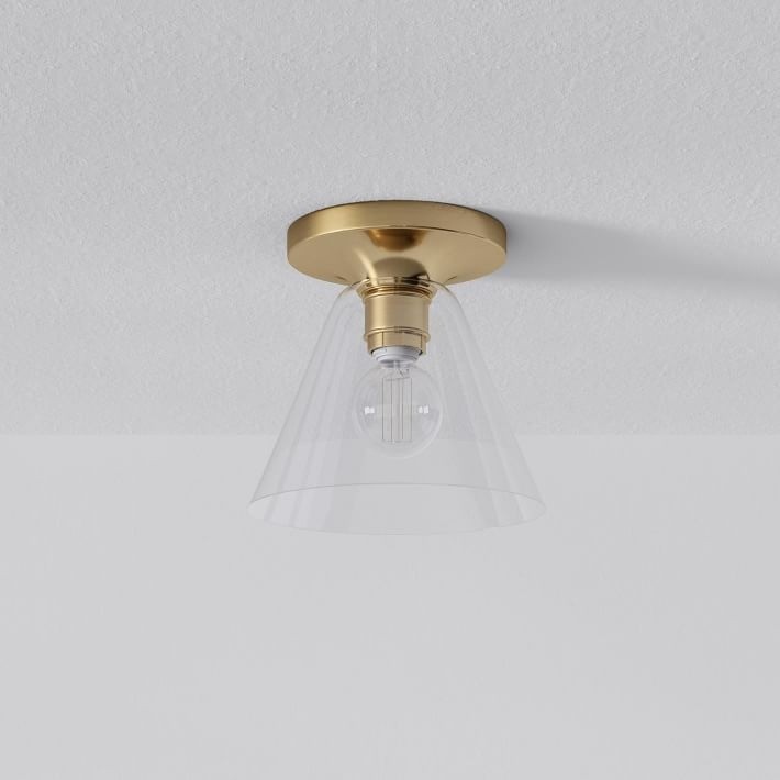 Conica Cone Flush Mount – Glass Ceiling Light for Modern Spaces T233