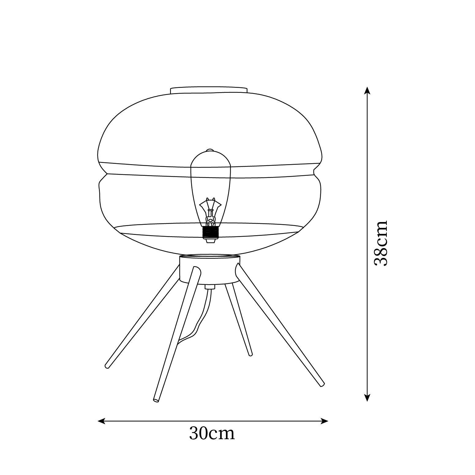 Luxury Personality Colored Glass Cover Tall Table Lamp M234