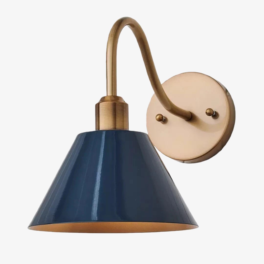 Narix Tapered Metal Wall Sconce - Clean Industrial Design in Contemporary Style for Bedroom T543