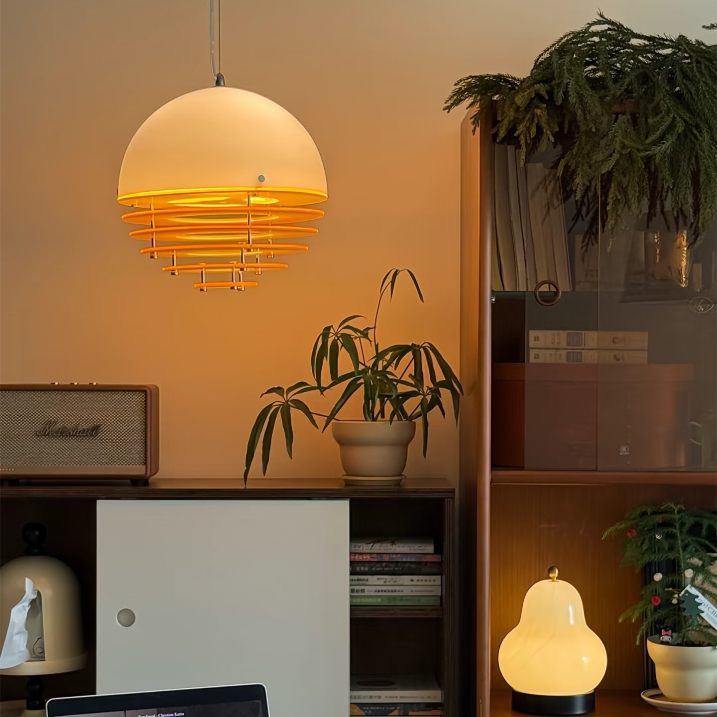 Bauhaus Sunset Ambient Pendant Lamp - Glass Acrylic Pendant Lamp S192
