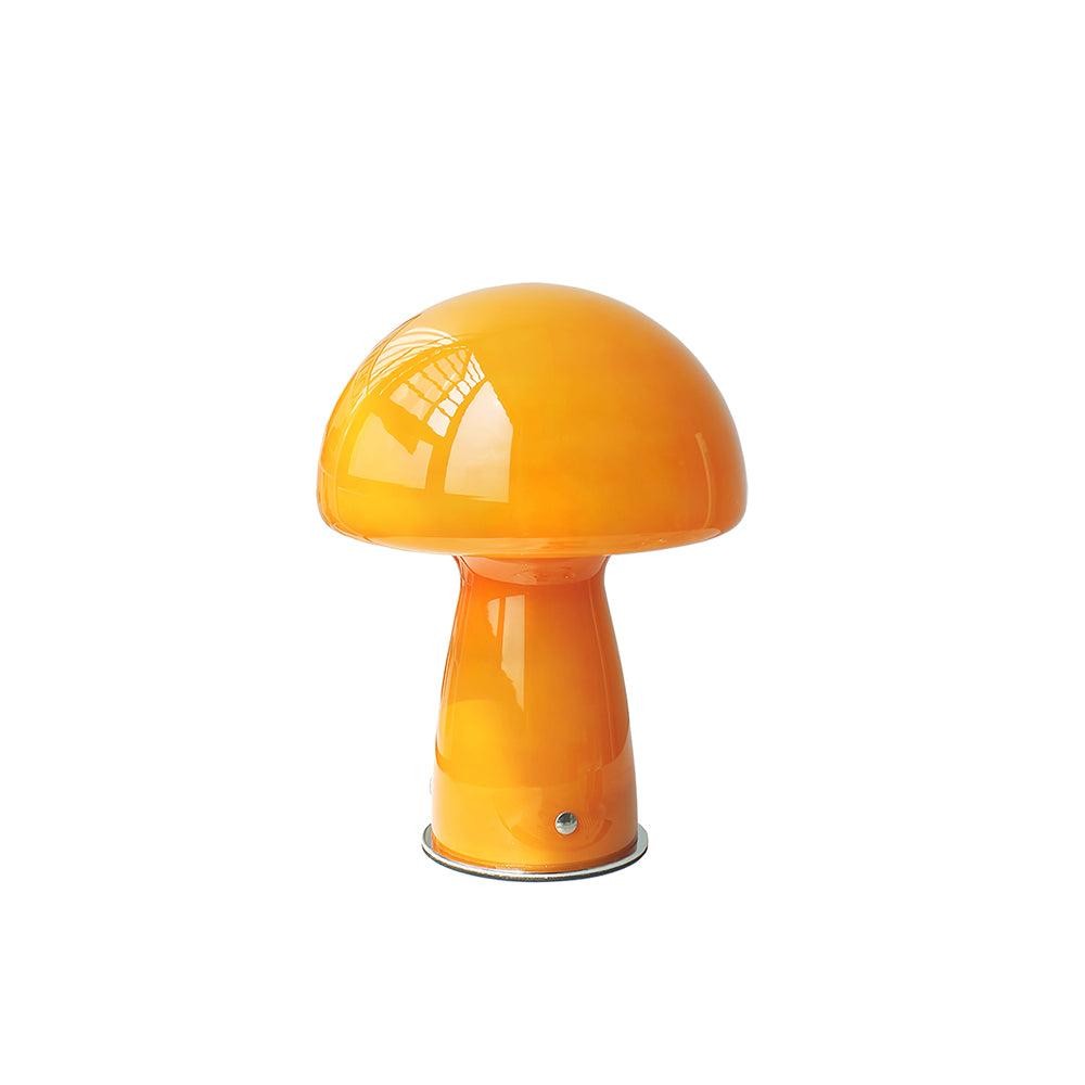 Vintage Bauhaus Glass Mushroom Table Lamp S79
