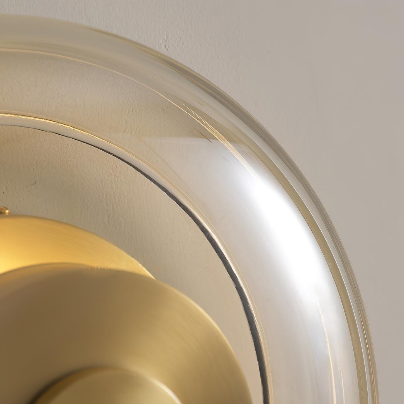 Postmodern Brass Glass Wall Lamp M214