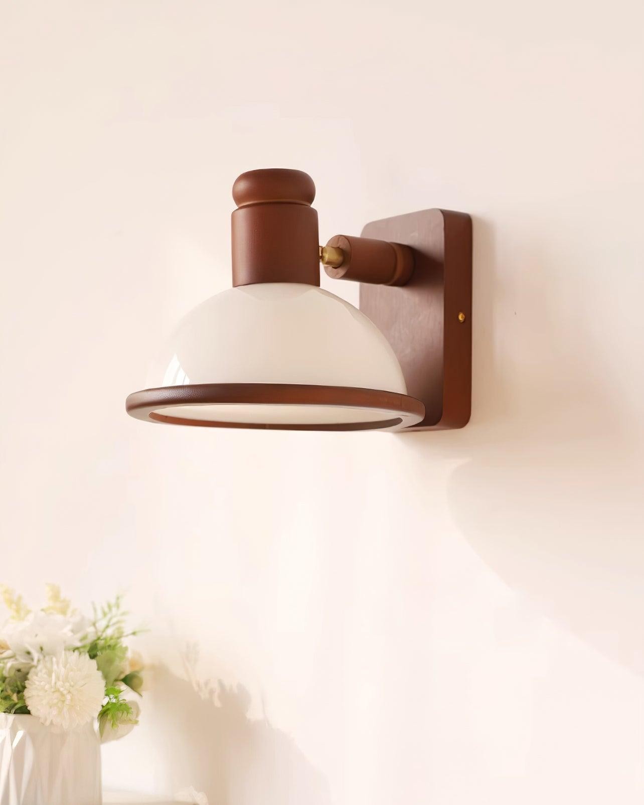 Modern Wooden Adjustable Bedside Reading Wall Lamp M376