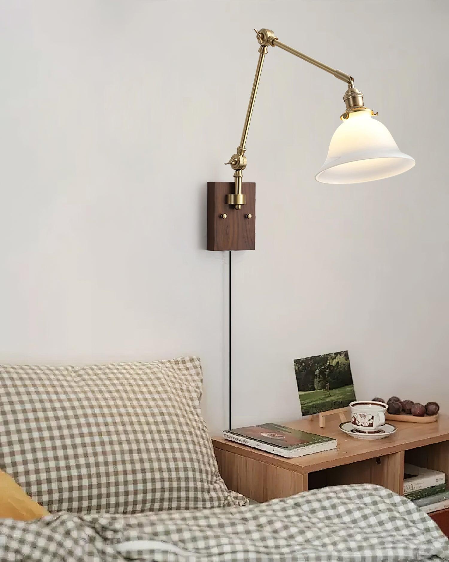 Banker Swing Arm Plug In Wall Light M289