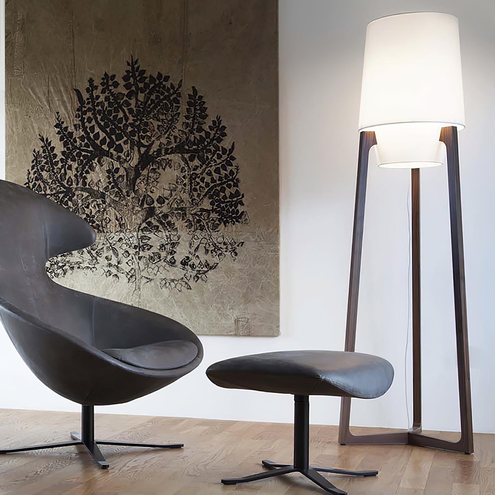 Modern Simple Chinese Style Solid Wood Floor Lamp M150