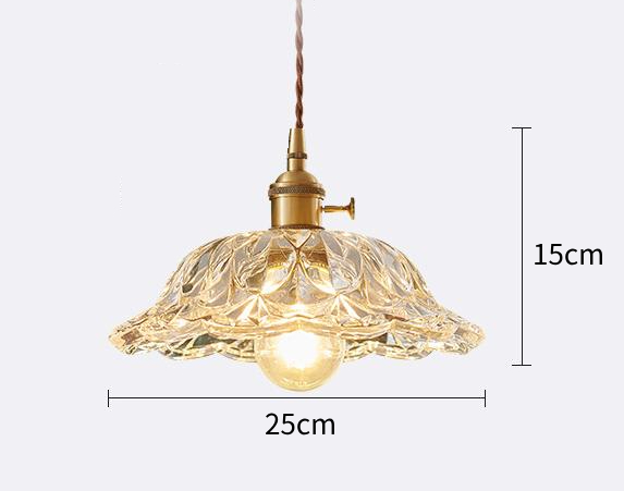 Måttdiagram för 25 cm blomhänglampa